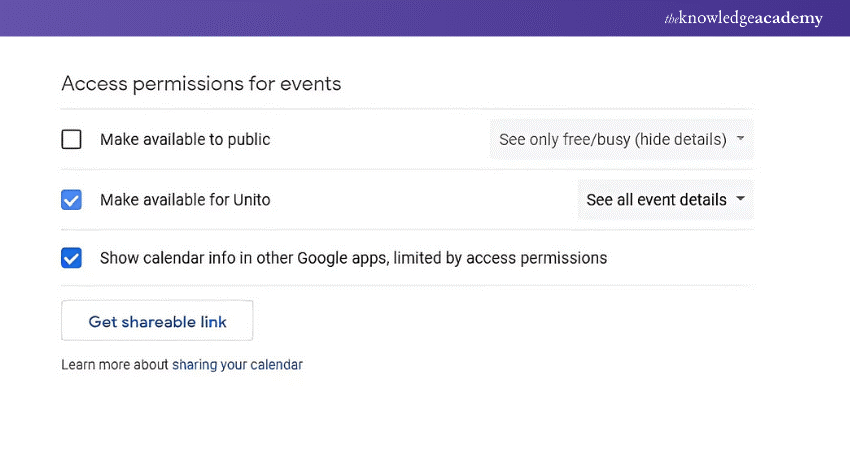 Set Your Google Calendar to Public