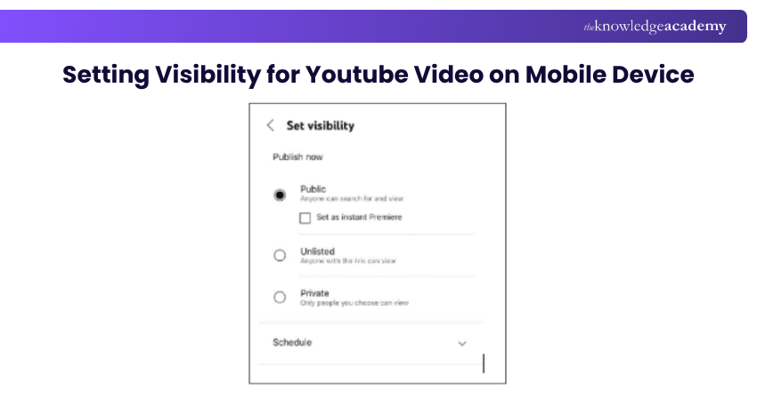 Setting Visibility for Youtube Video on Mobile Device Setting Visibility for Youtube Video on Mobile Device