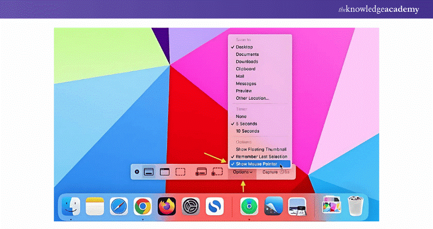 Seventh step in taking Screenshot of part of the screen Seventh step in taking Screenshot of part of the screen
