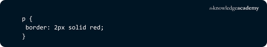 Simple Red Border Example Simple Red Border Example