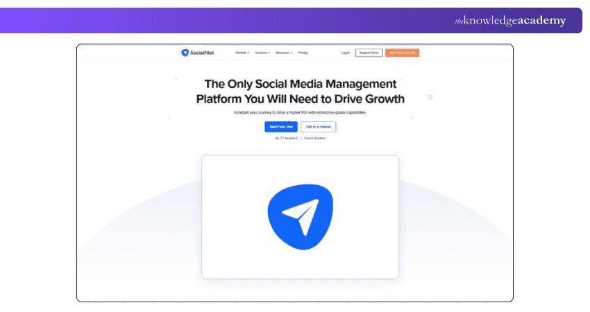 SocialPilot Homepage homepage for SocialPilot