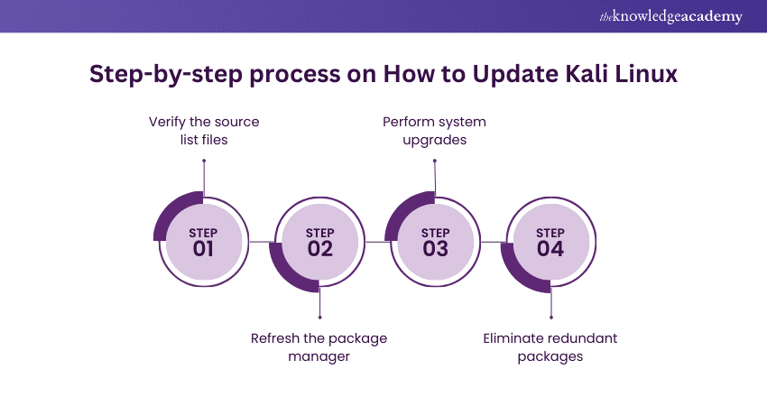 Step-by-step process on How to Update Kali Linux