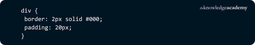 Styled Border and Spacing Example Styled Border and Spacing Example