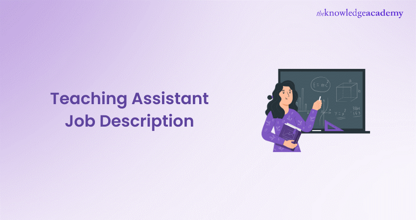 Teaching Assistant Job Description Teaching Assistant Job Description