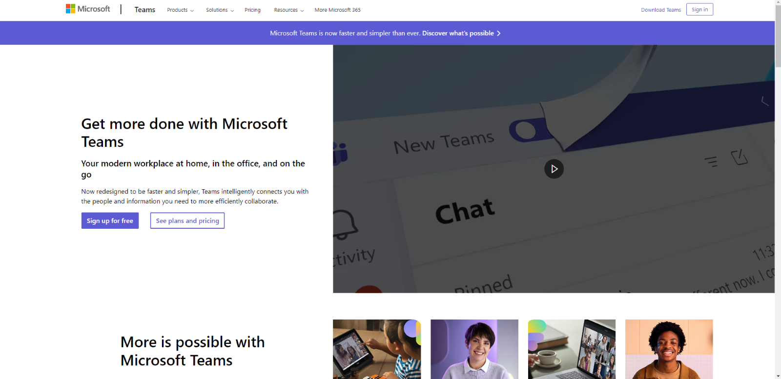 The official Microsoft Teams website