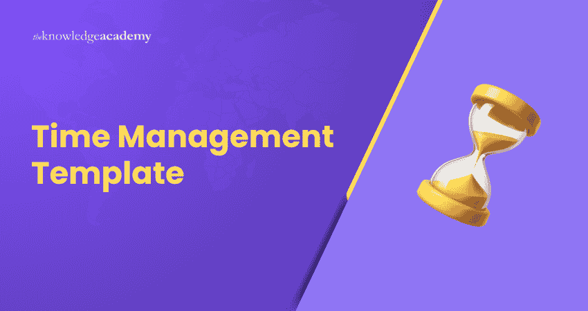 Time Management Template for Planning Tasks and Schedules Time Management Template