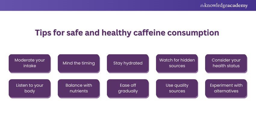 Tips for safe and healthy caffeine consumption  