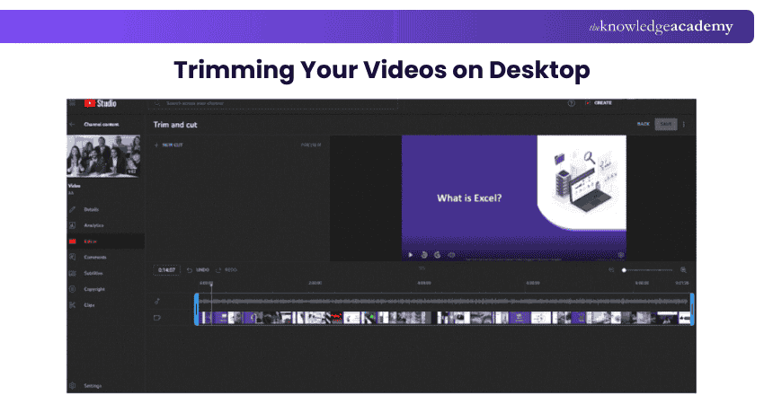 Trimming Your Videos on Desktop Trimming Your Videos on Desktop