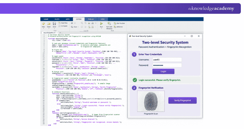 Two-level Security System Using MATLAB MATLAB Project to create Two-level Security System