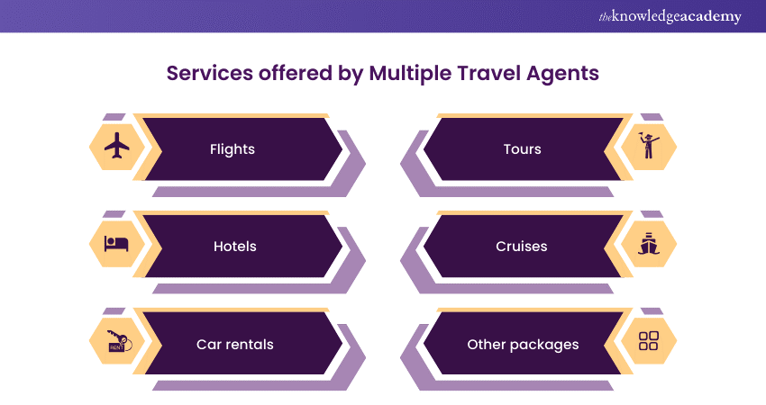 Types of Travel Agents: Services offered by Multiple Travel Agents