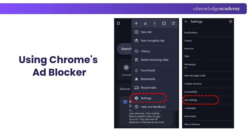 Using Chrome's Ad Blocker Use Chrome's Ad Blocker