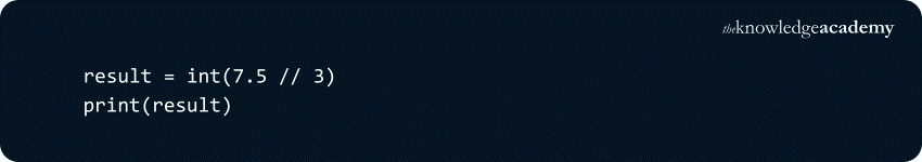 Using int() Input Using int() Input