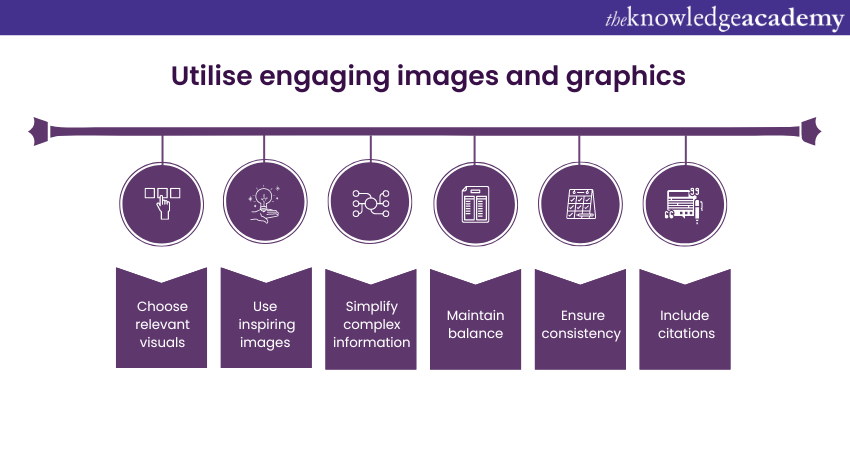 Utilise engaging images and graphics  