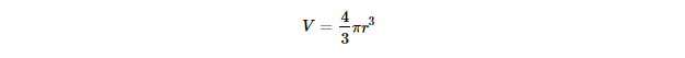 Volume of Solid Sphere Volume of Solid Sphere