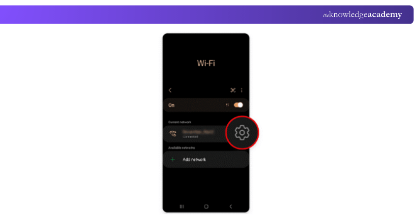 Android’s Wi-Fi Network settings Option