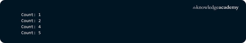 While Loop with Continue Statement Output