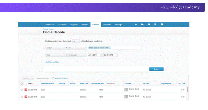 Xero Find and Recode Xero Find and Recode