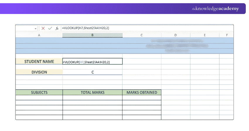 Excel Mark Sheet Personal Information Template Entering Personal Information