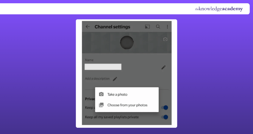 Upload YouTube Banner in iPad, Android or iPad Process