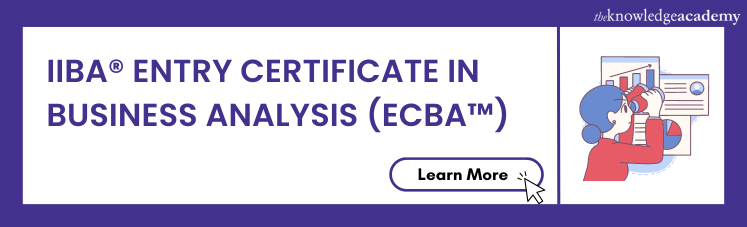 the IIBA Entry Certificate in Business Analysis (ECBA)